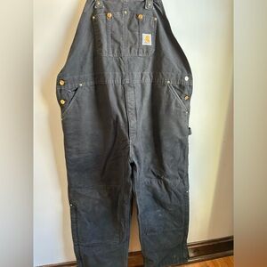 Men’s Carhartt black Overalls with Brass Accents
